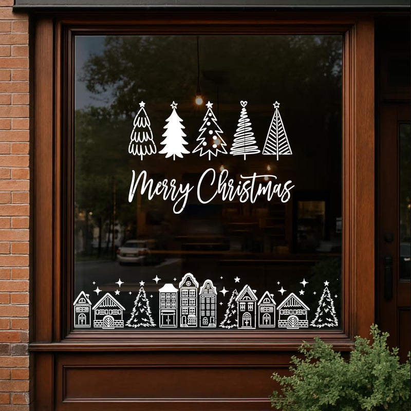 SUNVERSE Christmas Stencils for Crafts Reusable Christmas Doormat Stencils Xmas Holiday Stencil for Painting on Wood Door Mats Fabrics Decor - Image 5